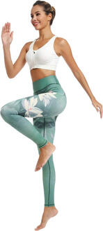 HAPYWER Yoga Leggings Damen, High Waist Yogahose, Bunt Gym Sport Leggings, Tummy Contro,l Running Workout - Stretch Kompressionshose mit Aufdruck für Frauen. https://amzn.to/3r3O3zY #yoga #yogahose #yogaleggings #yogatraining #yogahosemuster